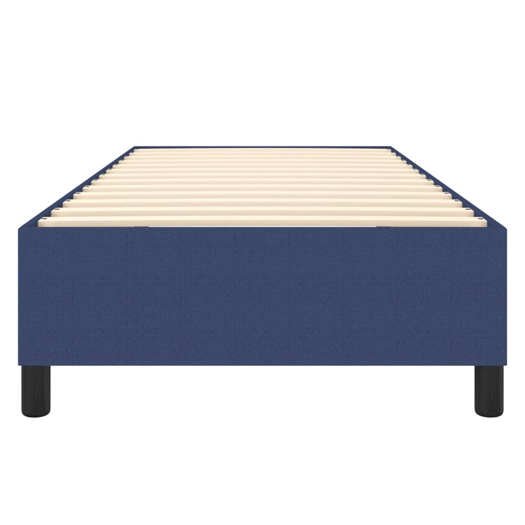 Bettgestell ohne Matratze Blau 90x200 cm Stoff