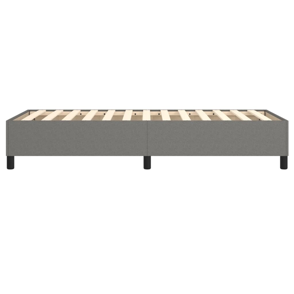 Bettgestell ohne Matratze Dunkelgrau 100x200 cm Stoff