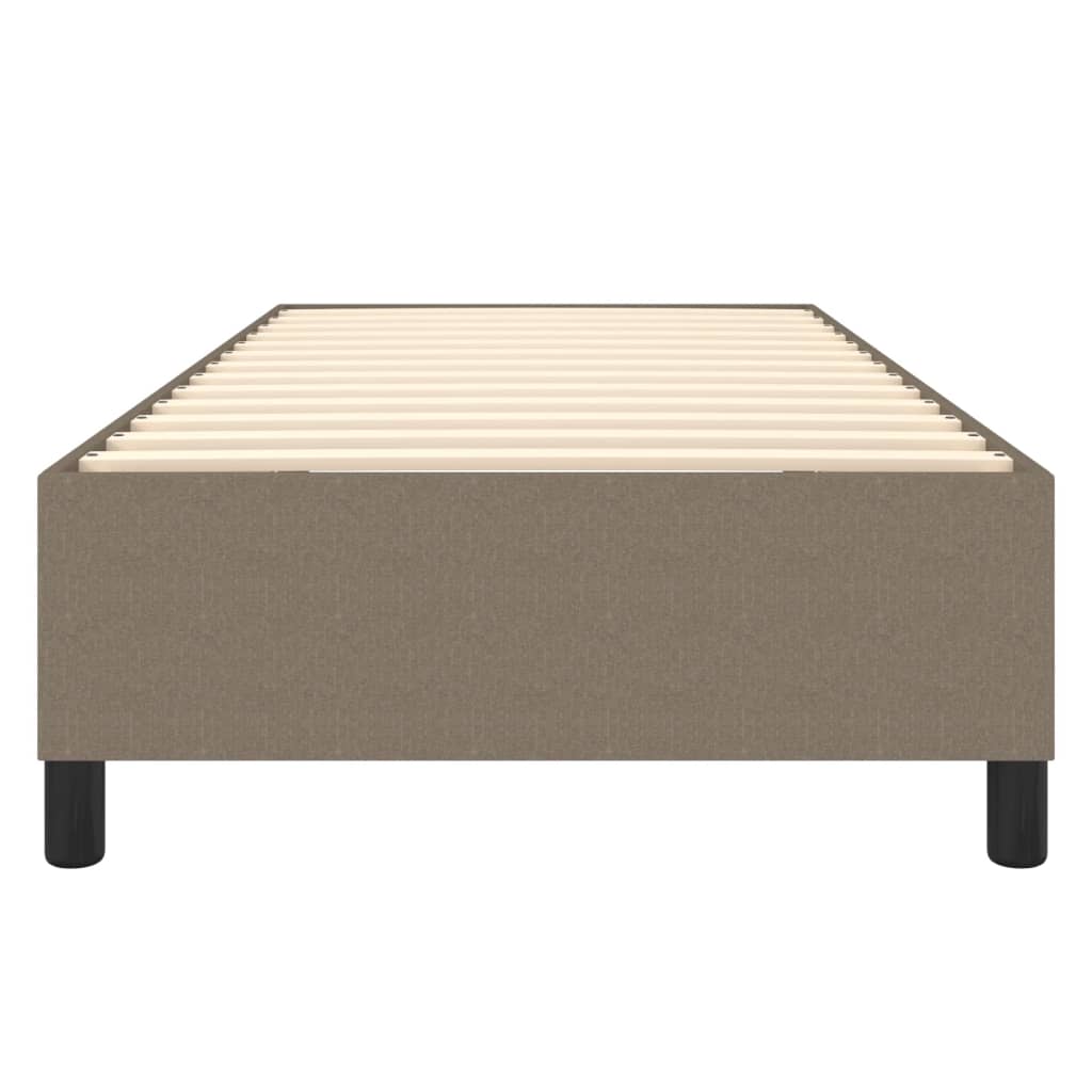 Bettgestell ohne Matratze Taupe 100x200 cm Stoff
