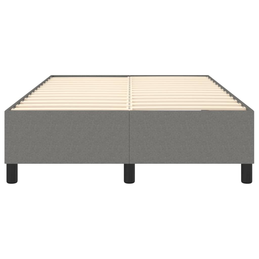 Bettgestell ohne Matratze Dunkelgrau 120x200 cm Stoff