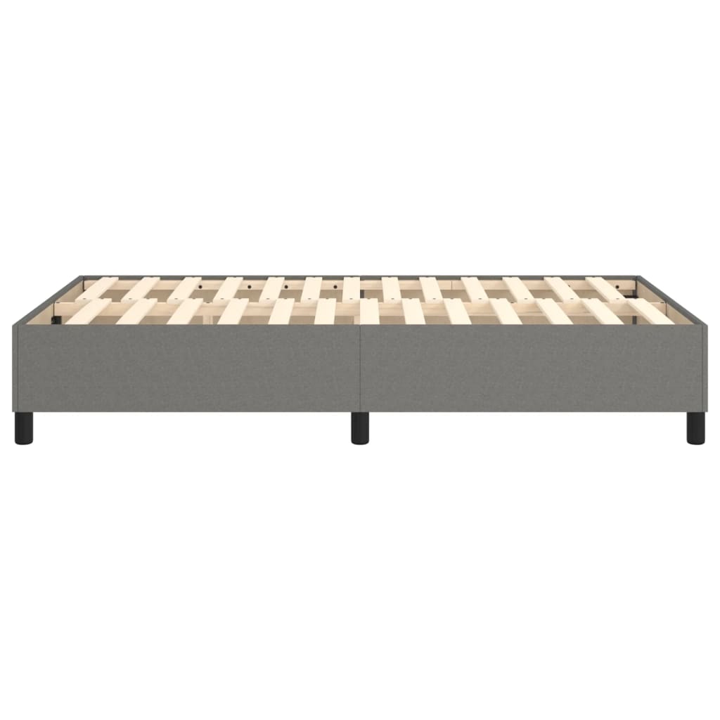 Bettgestell ohne Matratze Dunkelgrau 120x200 cm Stoff
