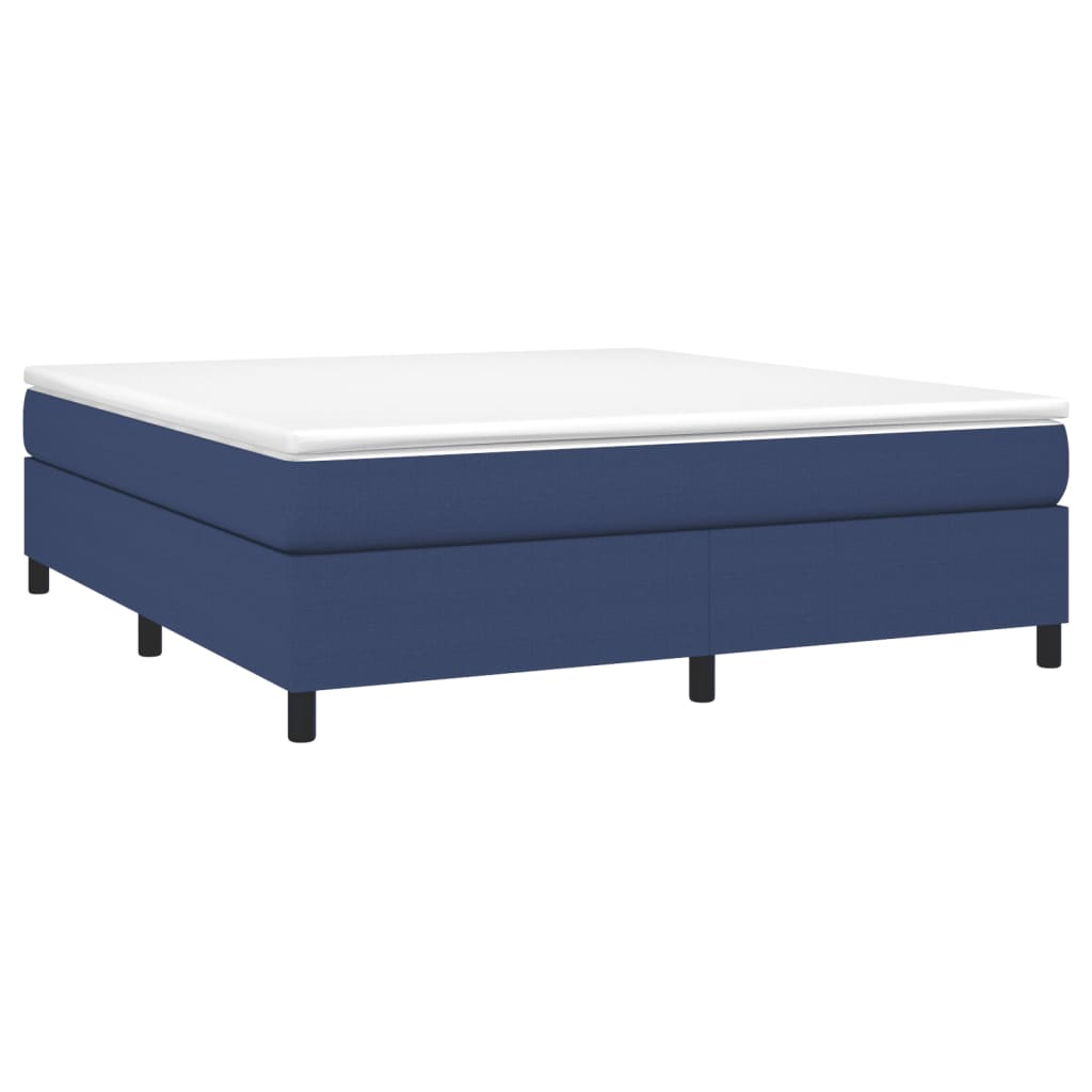 Bettgestell ohne Matratze Blau 160x200 cm Stoff