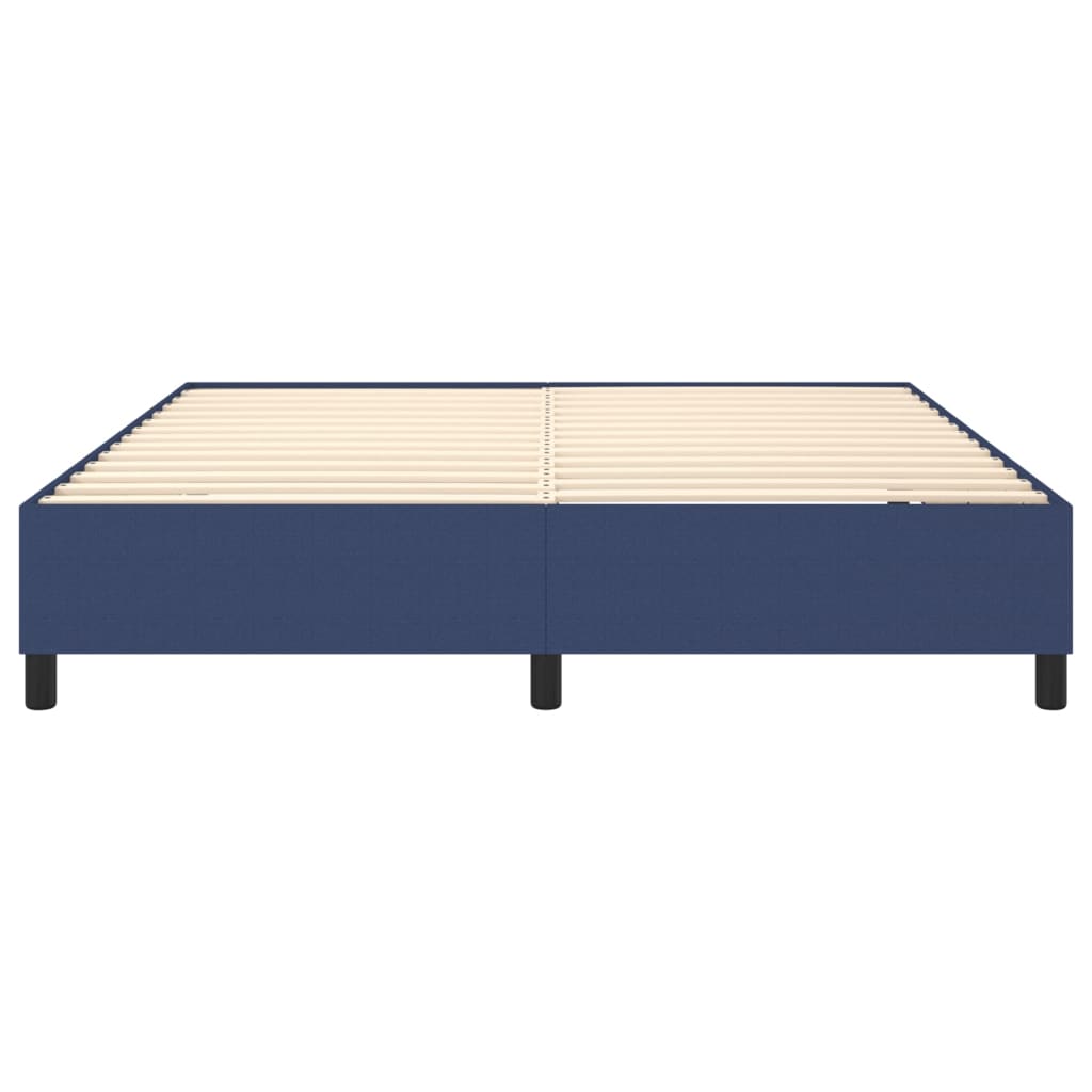Bettgestell ohne Matratze Blau 160x200 cm Stoff