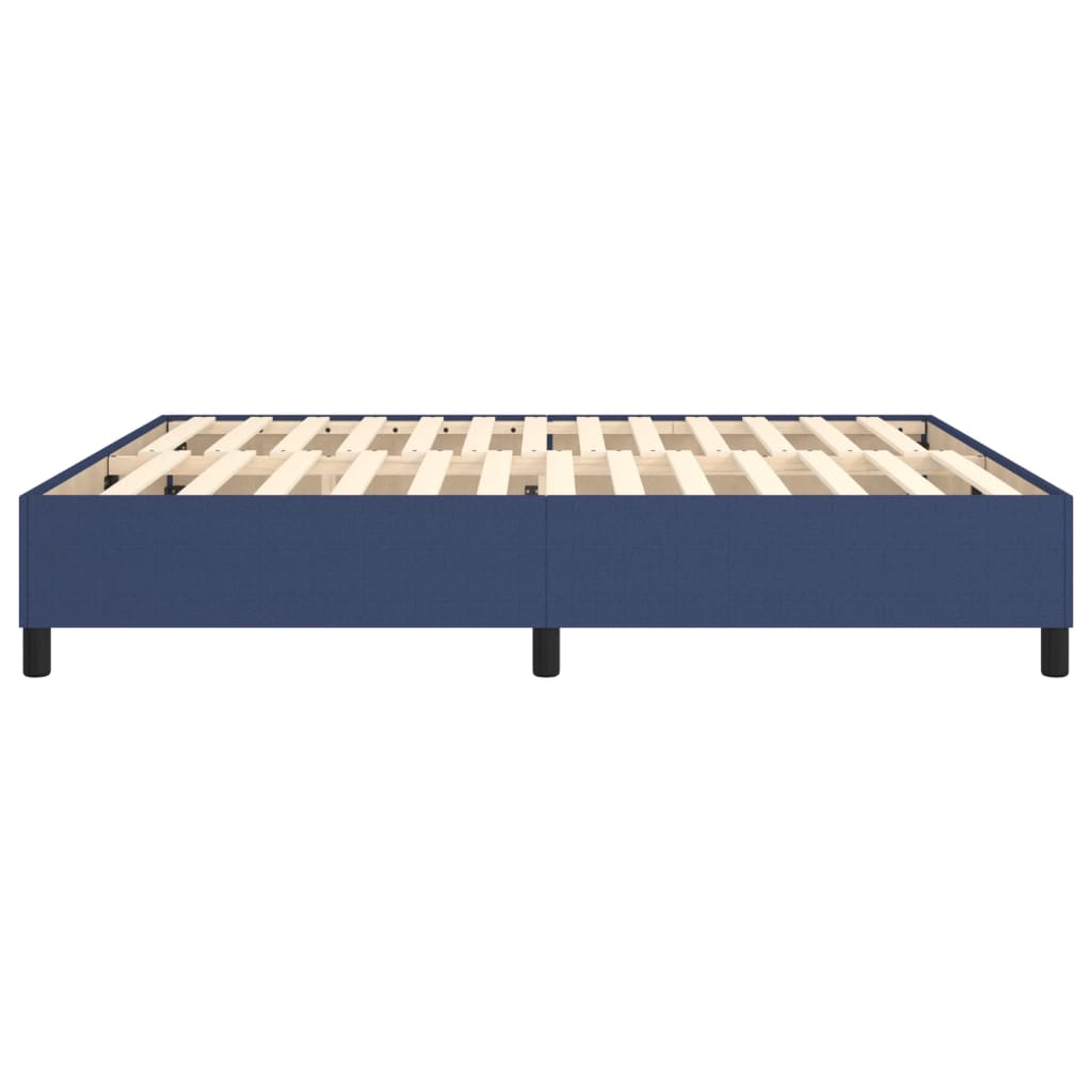 Bettgestell ohne Matratze Blau 160x200 cm Stoff