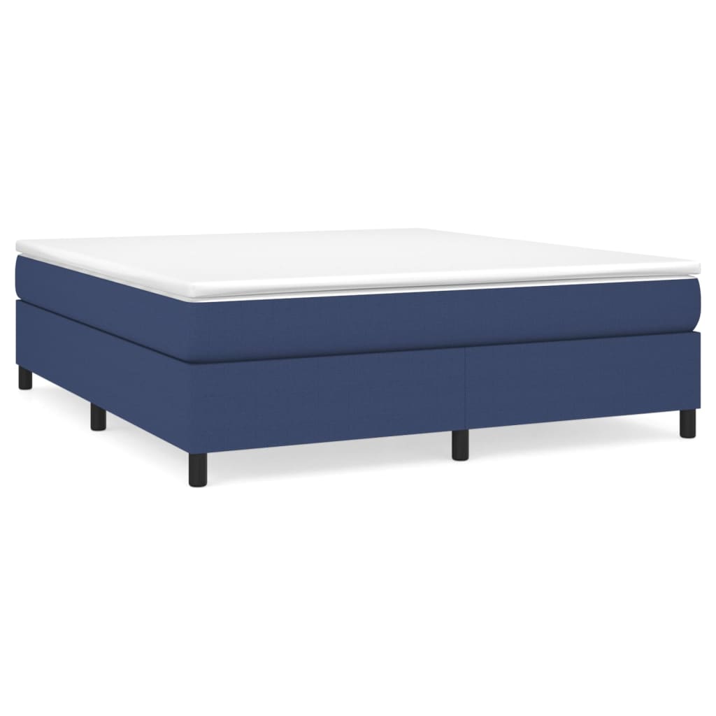 Bettgestell ohne Matratze Blau 180x200 cm Stoff