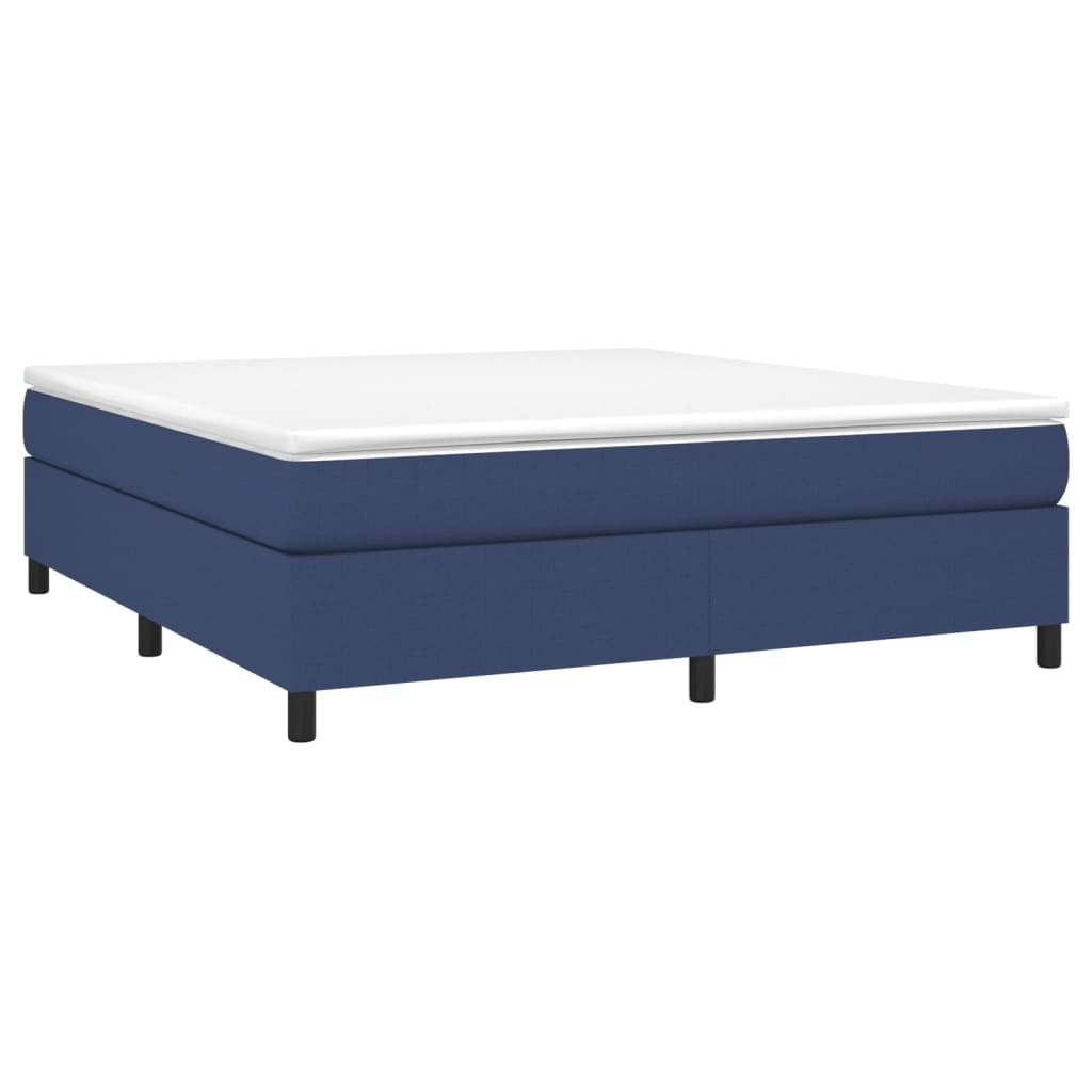 Bettgestell ohne Matratze Blau 180x200 cm Stoff