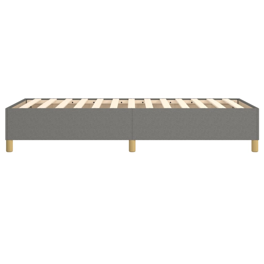 Bettgestell ohne Matratze Dunkelgrau 90x200 cm Stoff