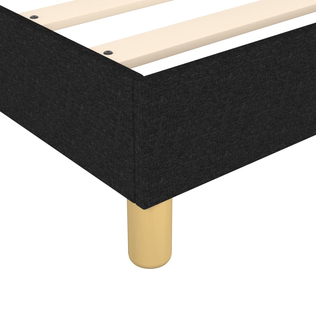 Bettgestell ohne Matratze Schwarz 90x200 cm Stoff