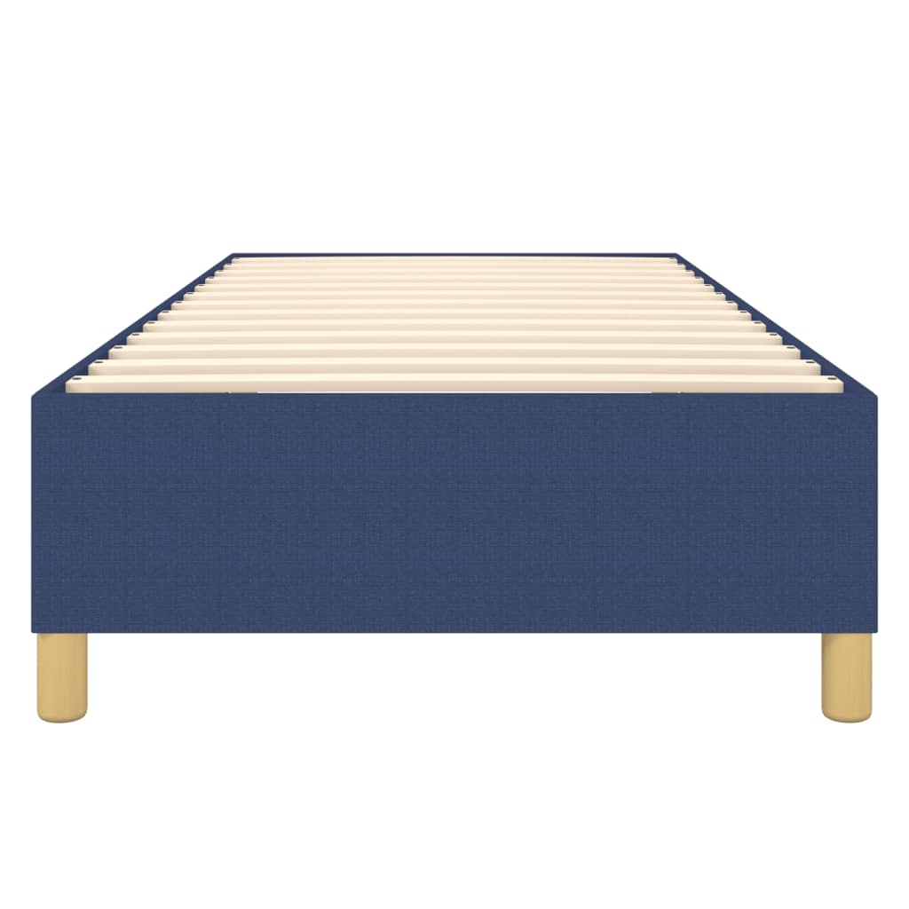 Bettgestell ohne Matratze Blau 90x200 cm Stoff