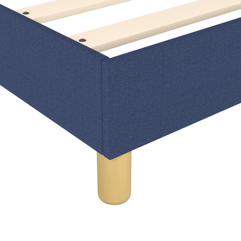 Bettgestell ohne Matratze Blau 90x200 cm Stoff