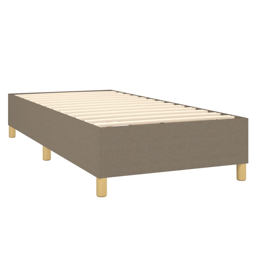 Bettgestell ohne Matratze Taupe 100x200 cm Stoff