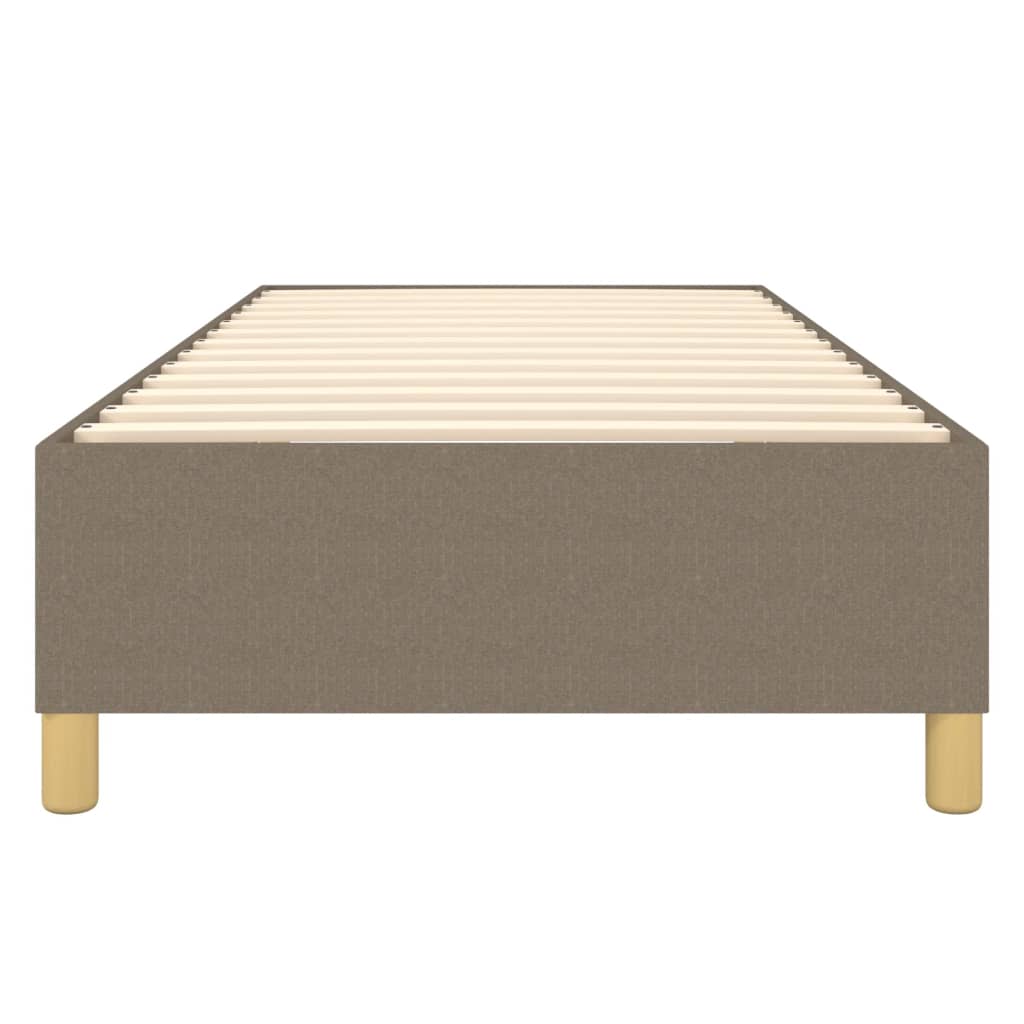 Bettgestell ohne Matratze Taupe 100x200 cm Stoff