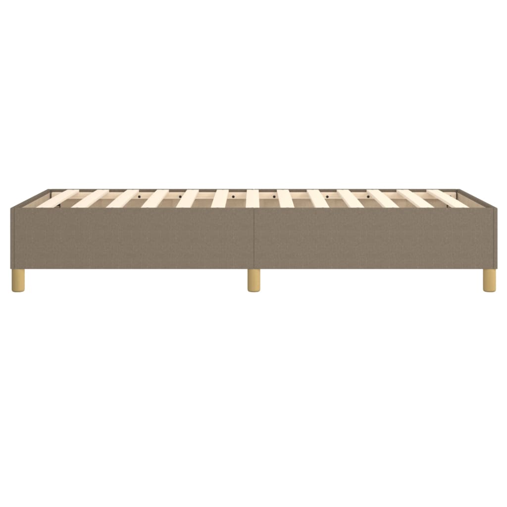 Bettgestell ohne Matratze Taupe 100x200 cm Stoff