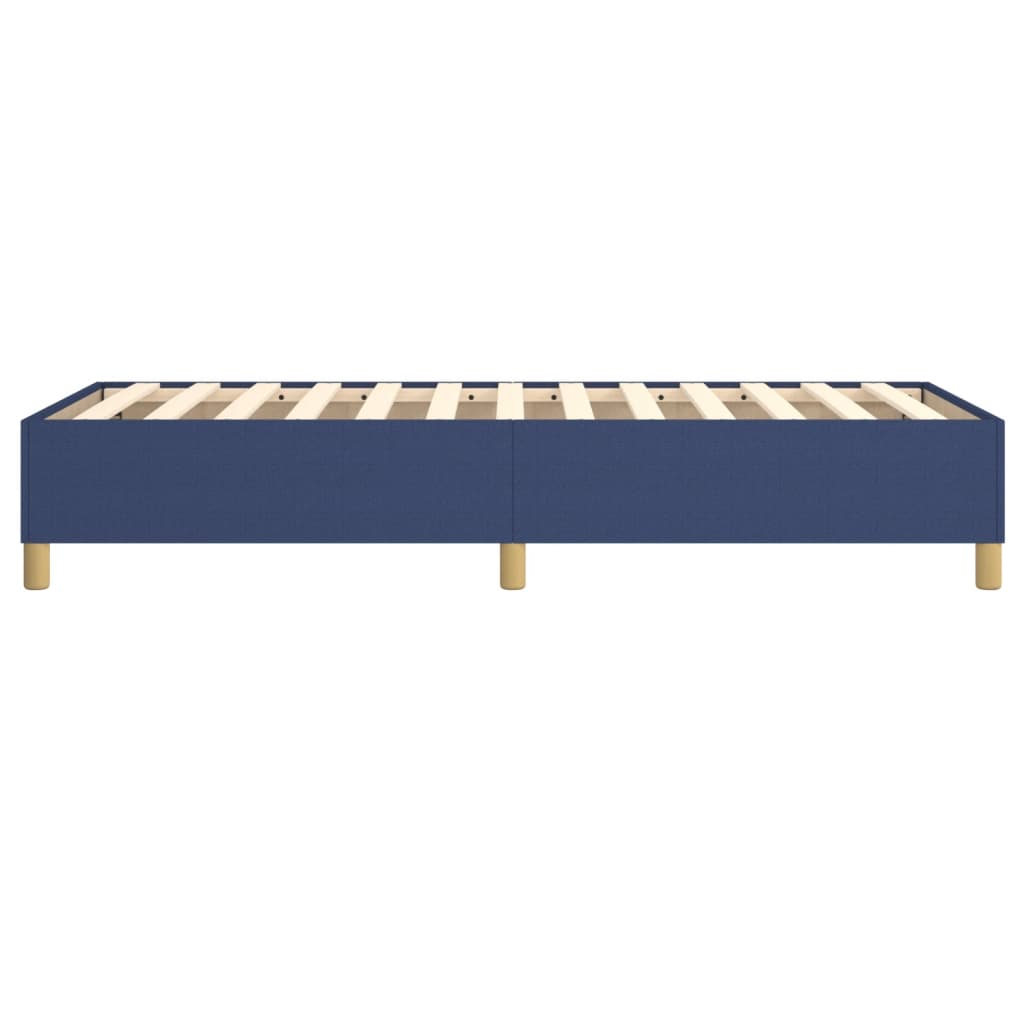 Bettgestell ohne Matratze Blau 100x200 cm Stoff