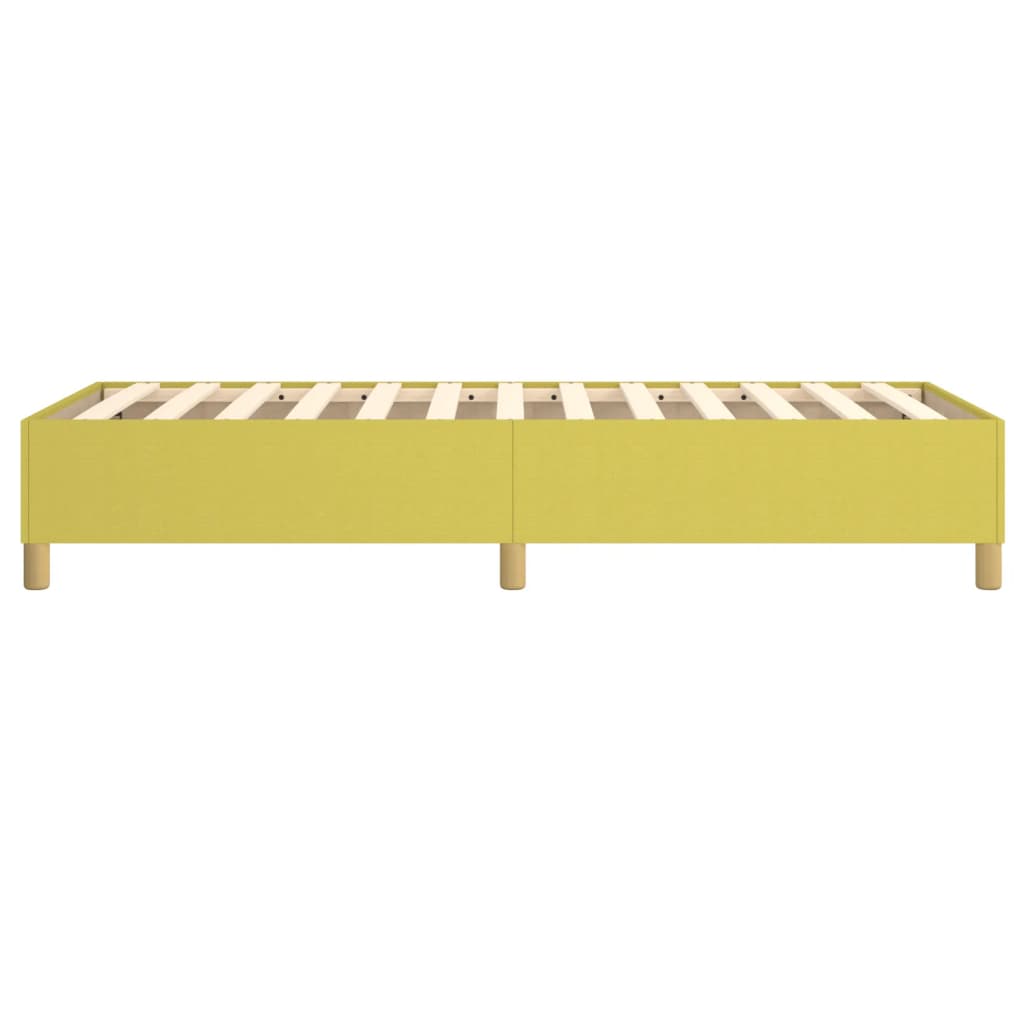 Bettgestell ohne Matratze Grün 100x200 cm Stoff
