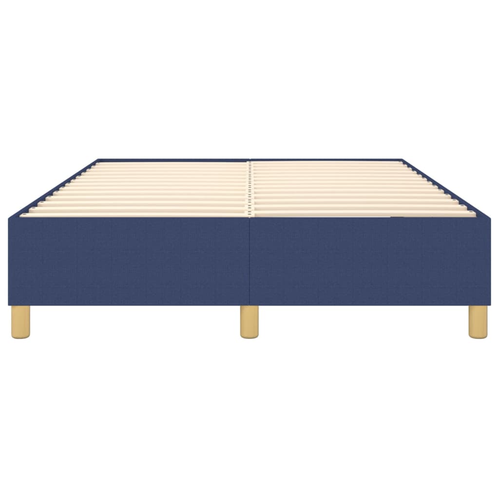 Bettgestell ohne Matratze Blau 140x200 cm Stoff