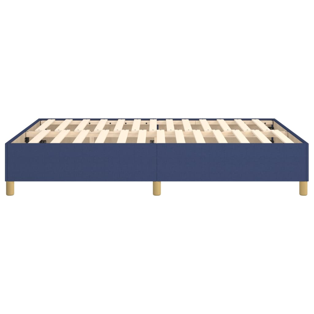 Bettgestell ohne Matratze Blau 140x200 cm Stoff