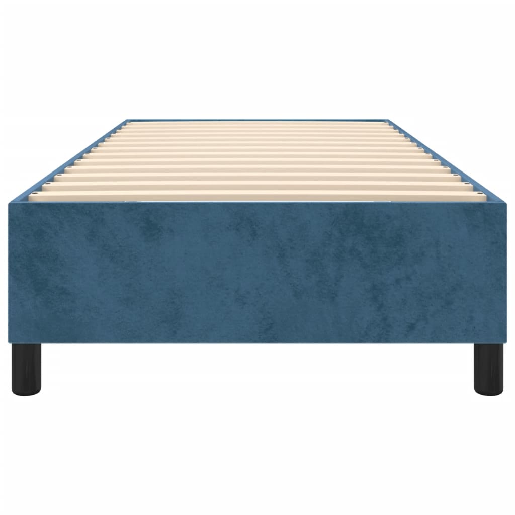 Bettgestell ohne Matratze Dunkelblau 90x200 cm Samt