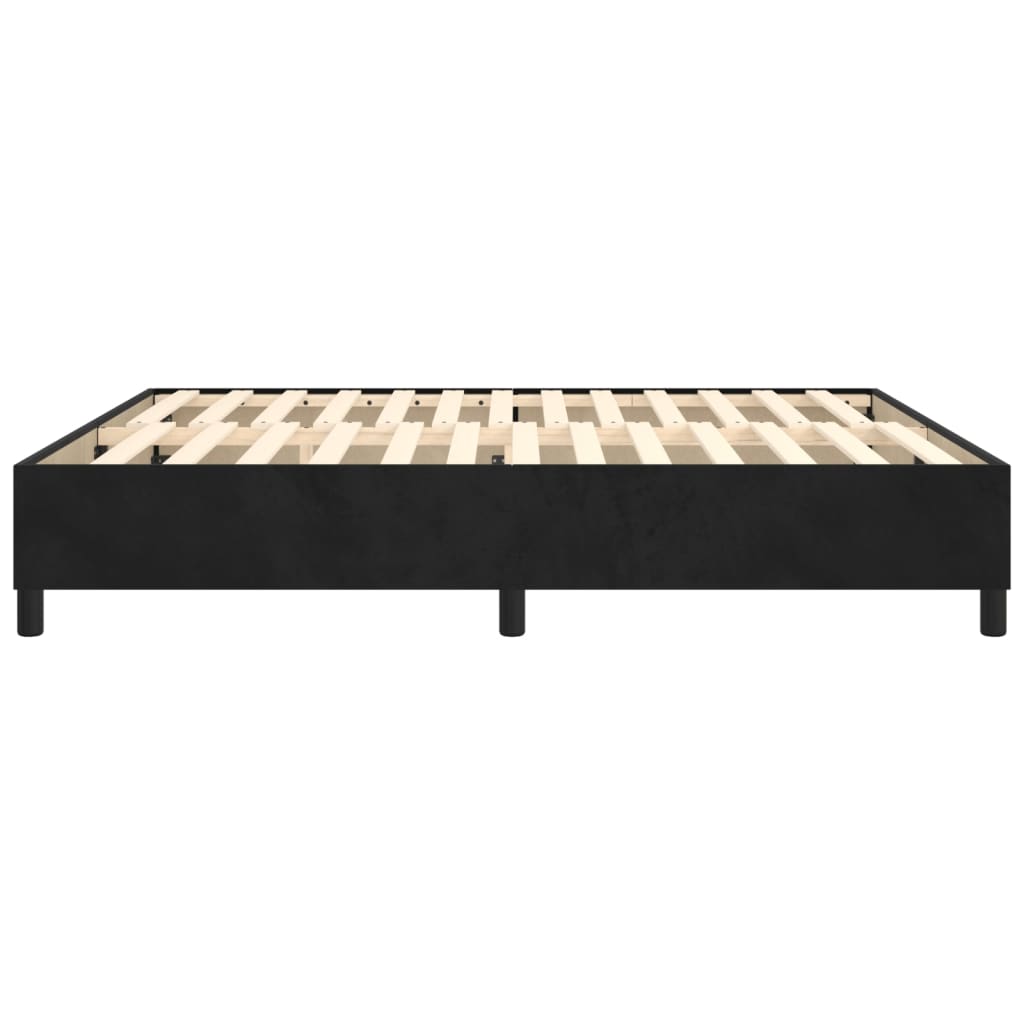 Bettgestell ohne Matratze Schwarz 180x200 cm Samt