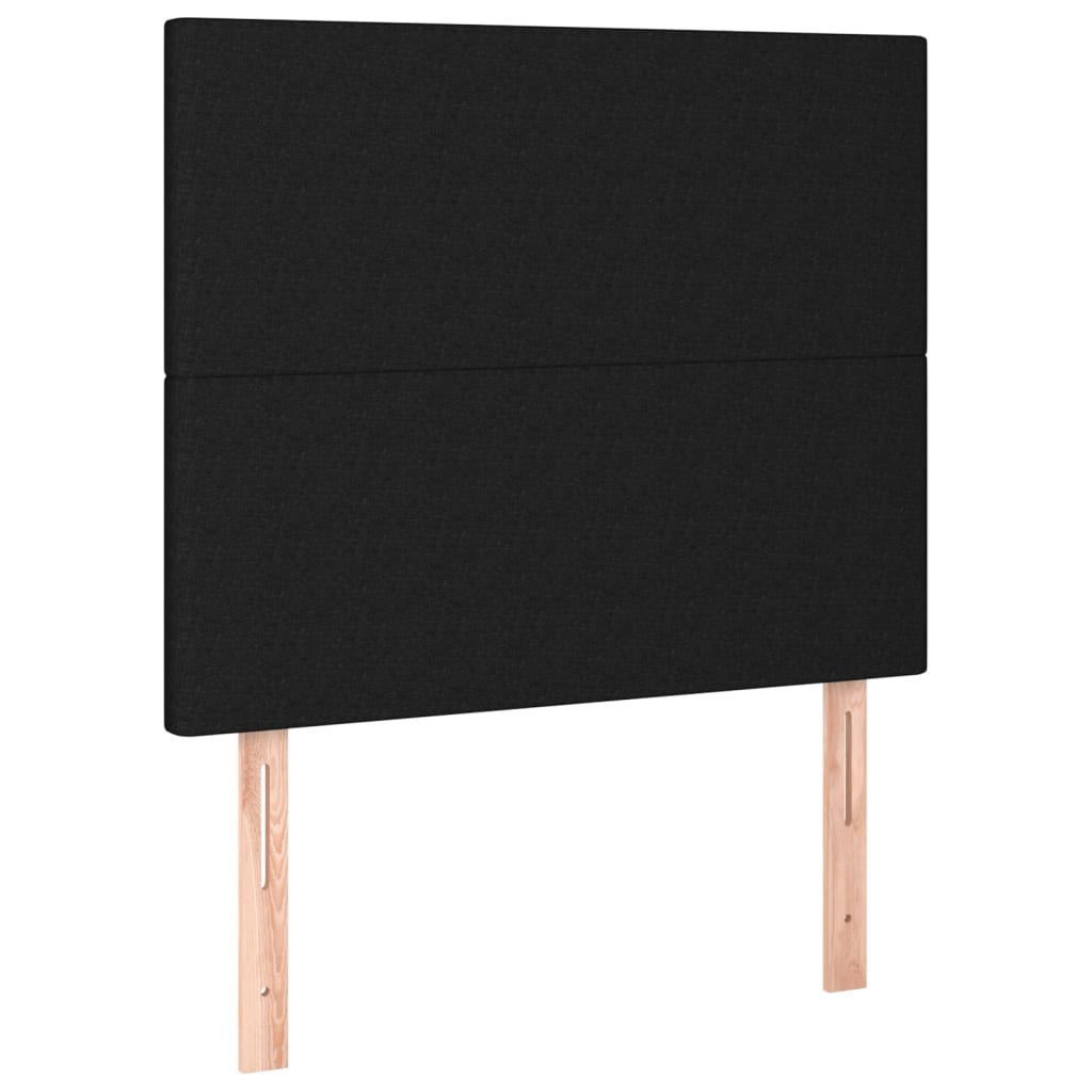 Bettgestell ohne Matratze Schwarz 90x190 cm Stoff