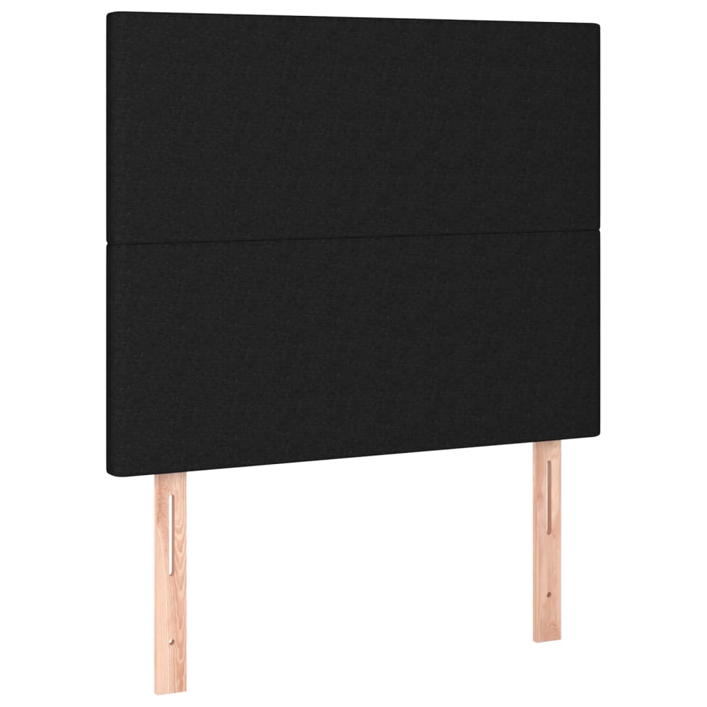 Bettgestell ohne Matratze Schwarz 90x200 cm Stoff