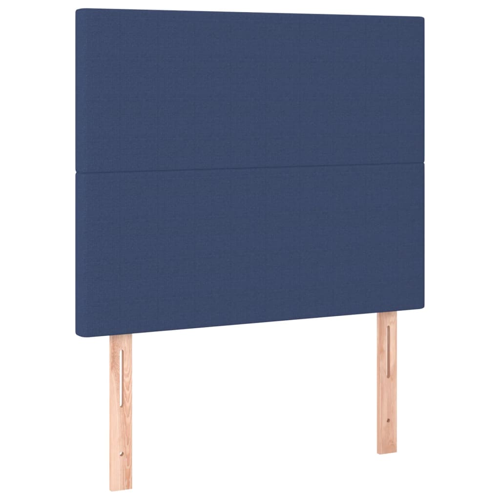Bettgestell ohne Matratze Blau 90x200 cm Stoff