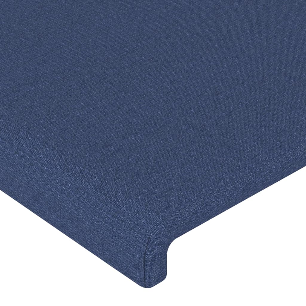 Bettgestell ohne Matratze Blau 90x200 cm Stoff
