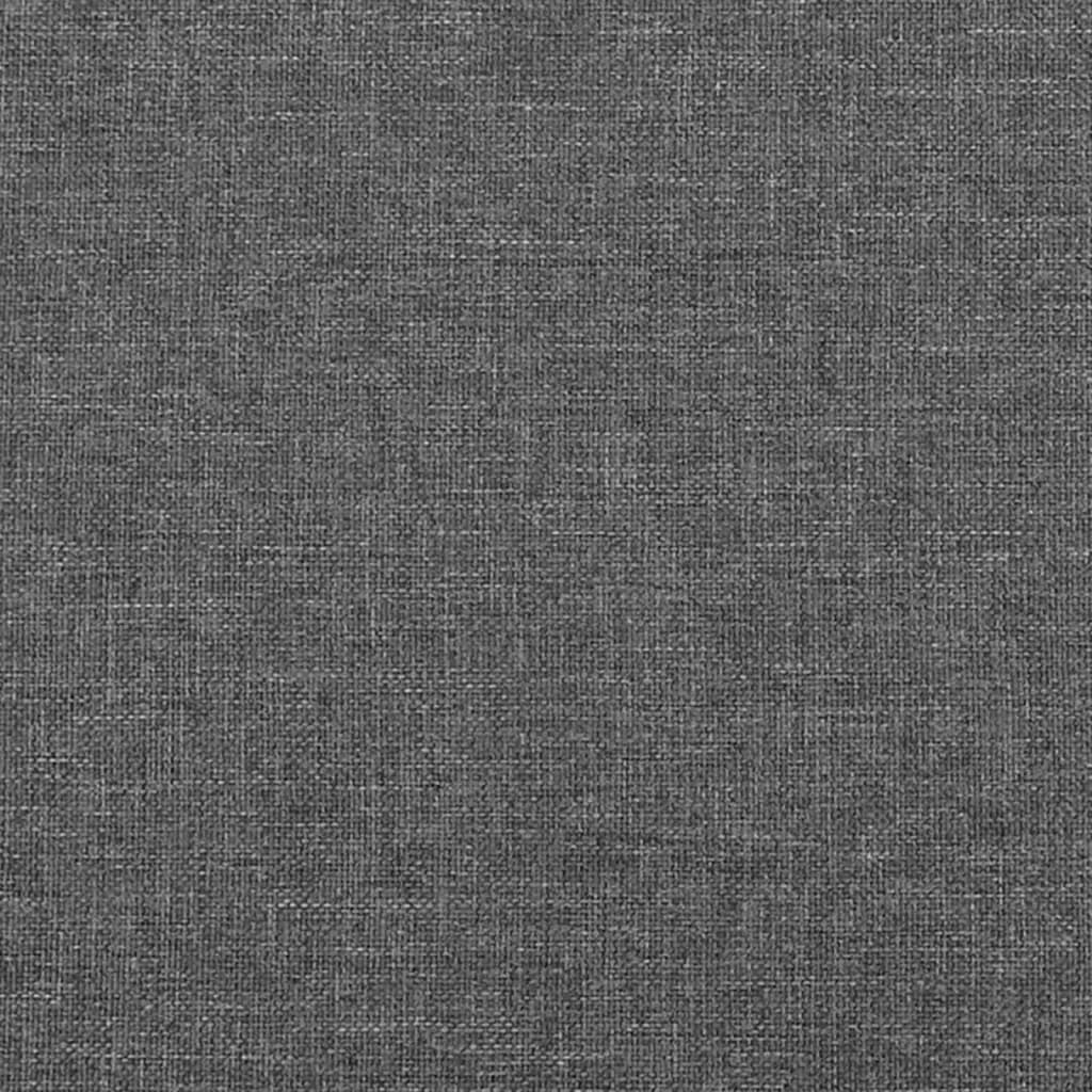 Bettgestell ohne Matratze Dunkelgrau 90x200 cm Stoff