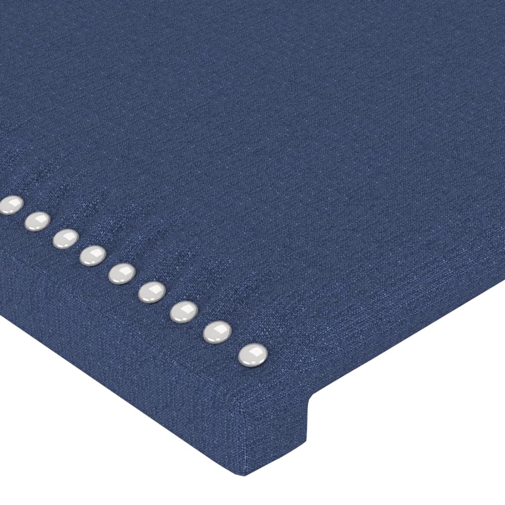 Bettgestell ohne Matratze Blau 90x200 cm Stoff