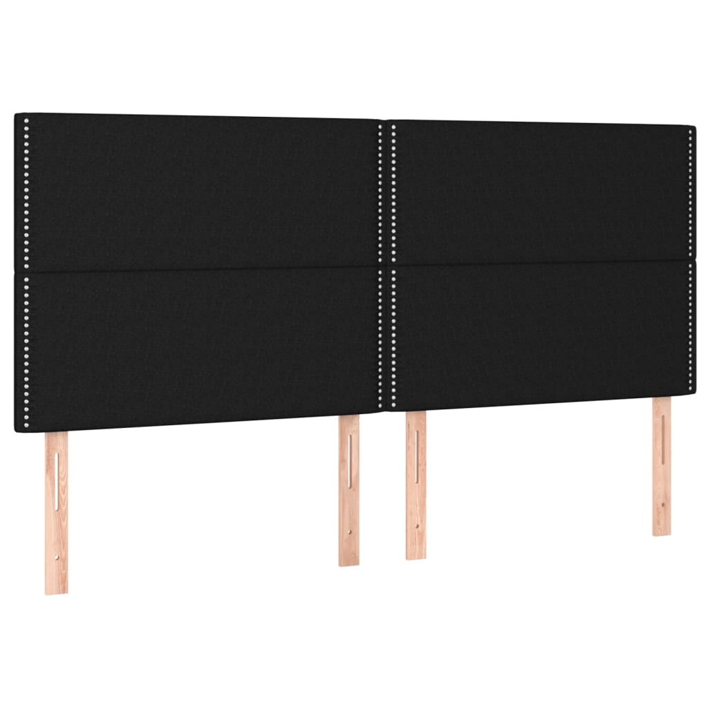 Bettgestell ohne Matratze Schwarz 180x200 cm Stoff