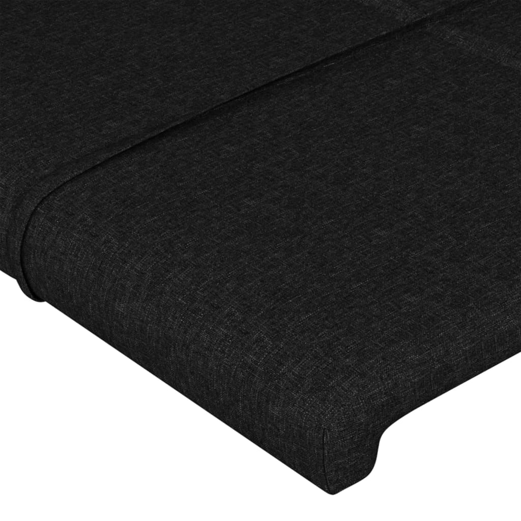 Bettgestell ohne Matratze Schwarz 80x200 cm Stoff