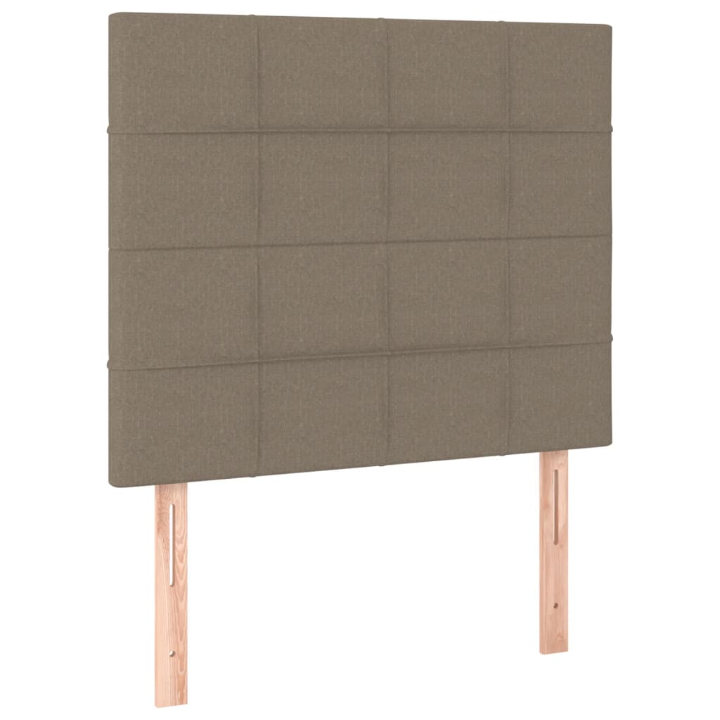 Bettgestell ohne Matratze Taupe 90x200 cm Stoff