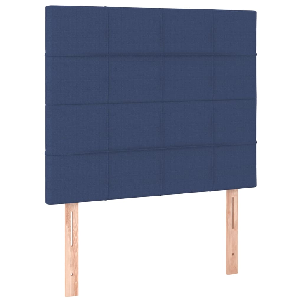 Bettgestell ohne Matratze Blau 90x200 cm Stoff