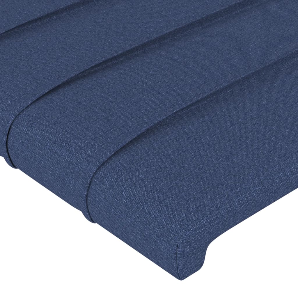 Bettgestell ohne Matratze Blau 80x200 cm Stoff