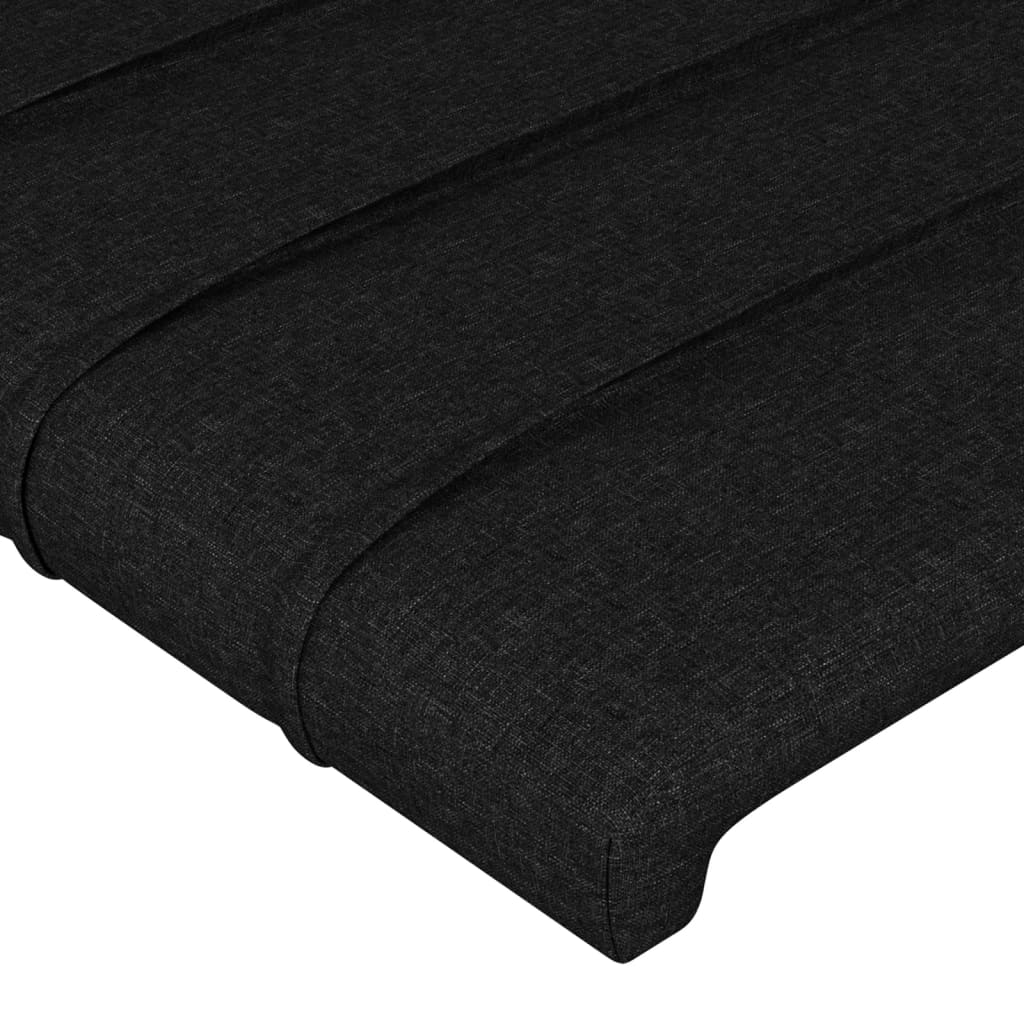 Bettgestell ohne Matratze Schwarz 90x200 cm Stoff