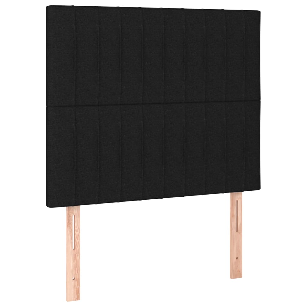 Bettgestell ohne Matratze Schwarz 90x200 cm Stoff