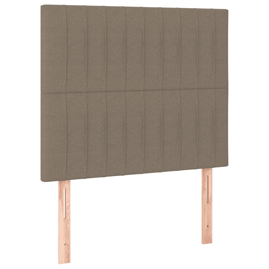 Bettgestell ohne Matratze Taupe 90x200 cm Stoff