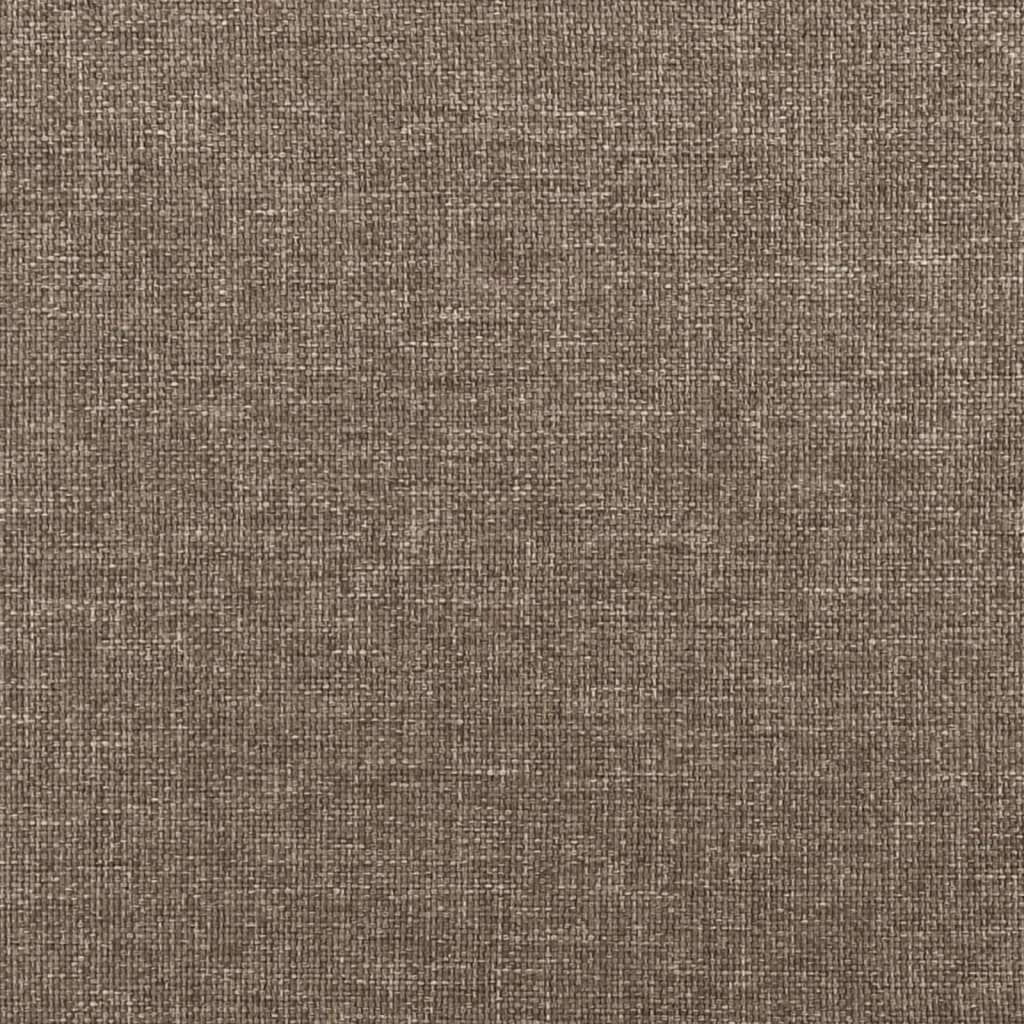Bettgestell ohne Matratze Taupe 90x200 cm Stoff