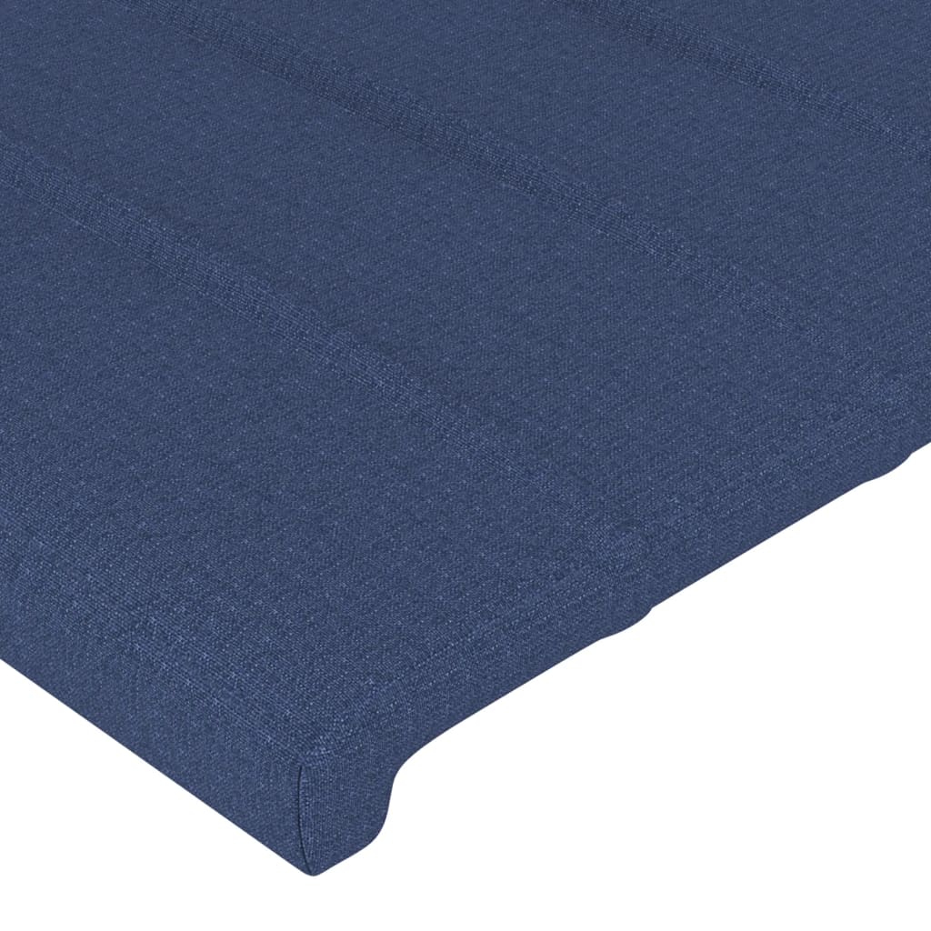 Bettgestell ohne Matratze Blau 90x200 cm Stoff
