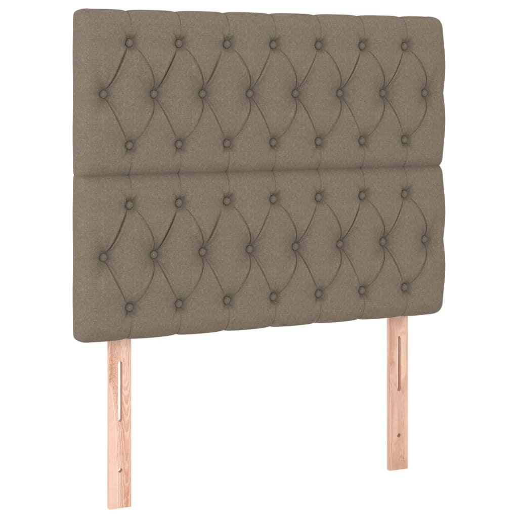 Bettgestell ohne Matratze Taupe 90x200 cm Stoff