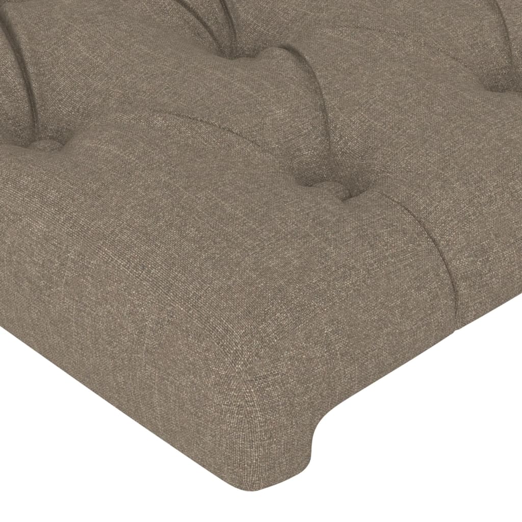 Bettgestell ohne Matratze Taupe 90x200 cm Stoff