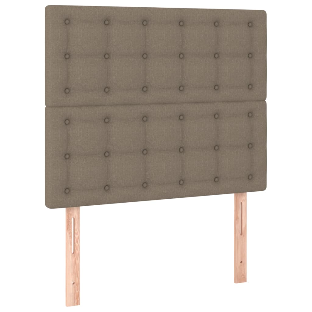 Bettgestell ohne Matratze Taupe 90x200 cm Stoff