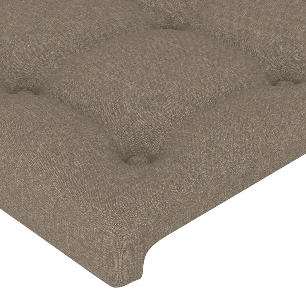 Bettgestell ohne Matratze Taupe 90x200 cm Stoff