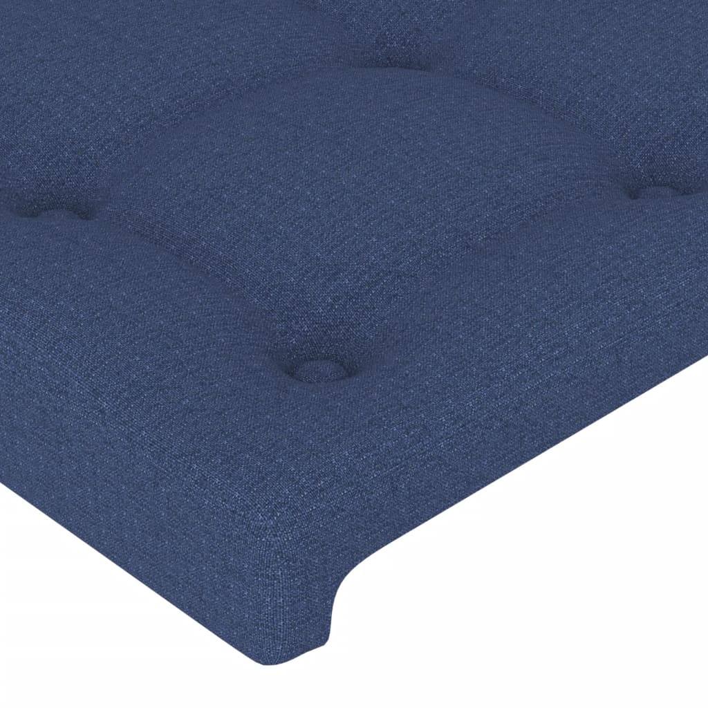 Bettgestell ohne Matratze Blau 90x200 cm Stoff
