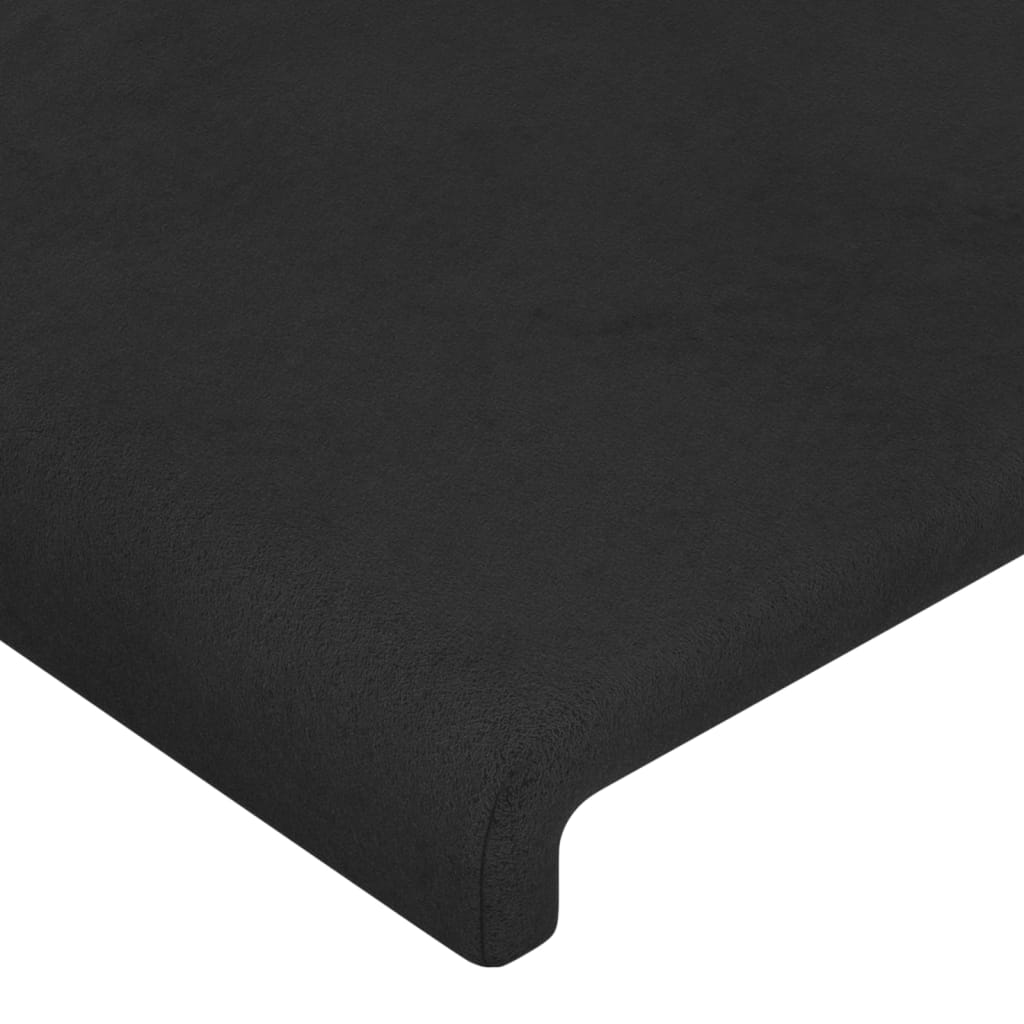 Bettgestell ohne Matratze Schwarz 200x200 cm Samt