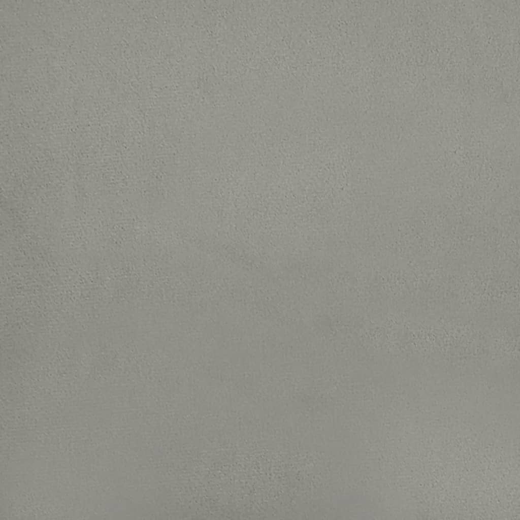 Bettgestell ohne Matratze Hellgrau 90x200 cm Samt
