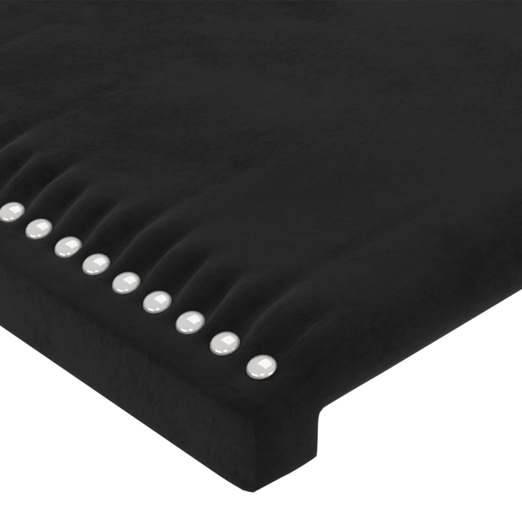 Bettgestell ohne Matratze Schwarz 160x200 cm Samt