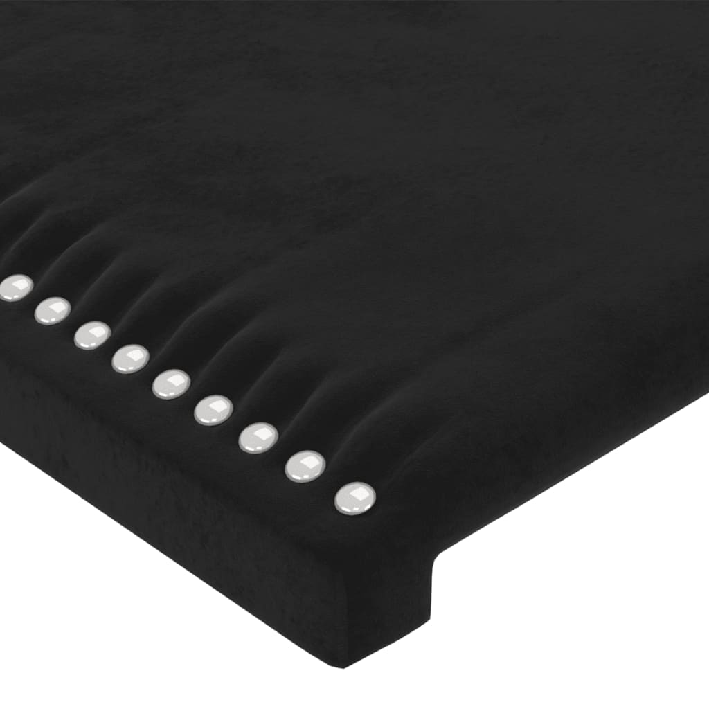 Bettgestell ohne Matratze Schwarz 200x200 cm Samt