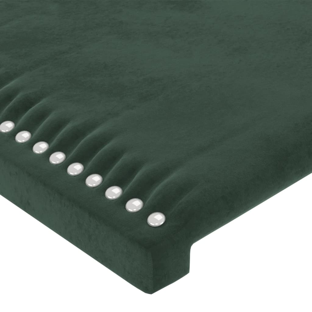Bettgestell ohne Matratze Dunkelgrün 200x200 cm Samt