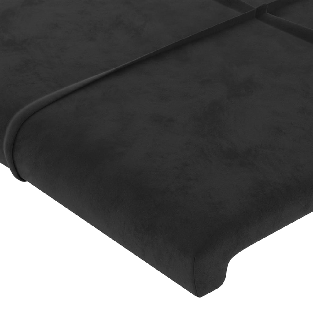 Bettgestell ohne Matratze Schwarz 120x200 cm Samt